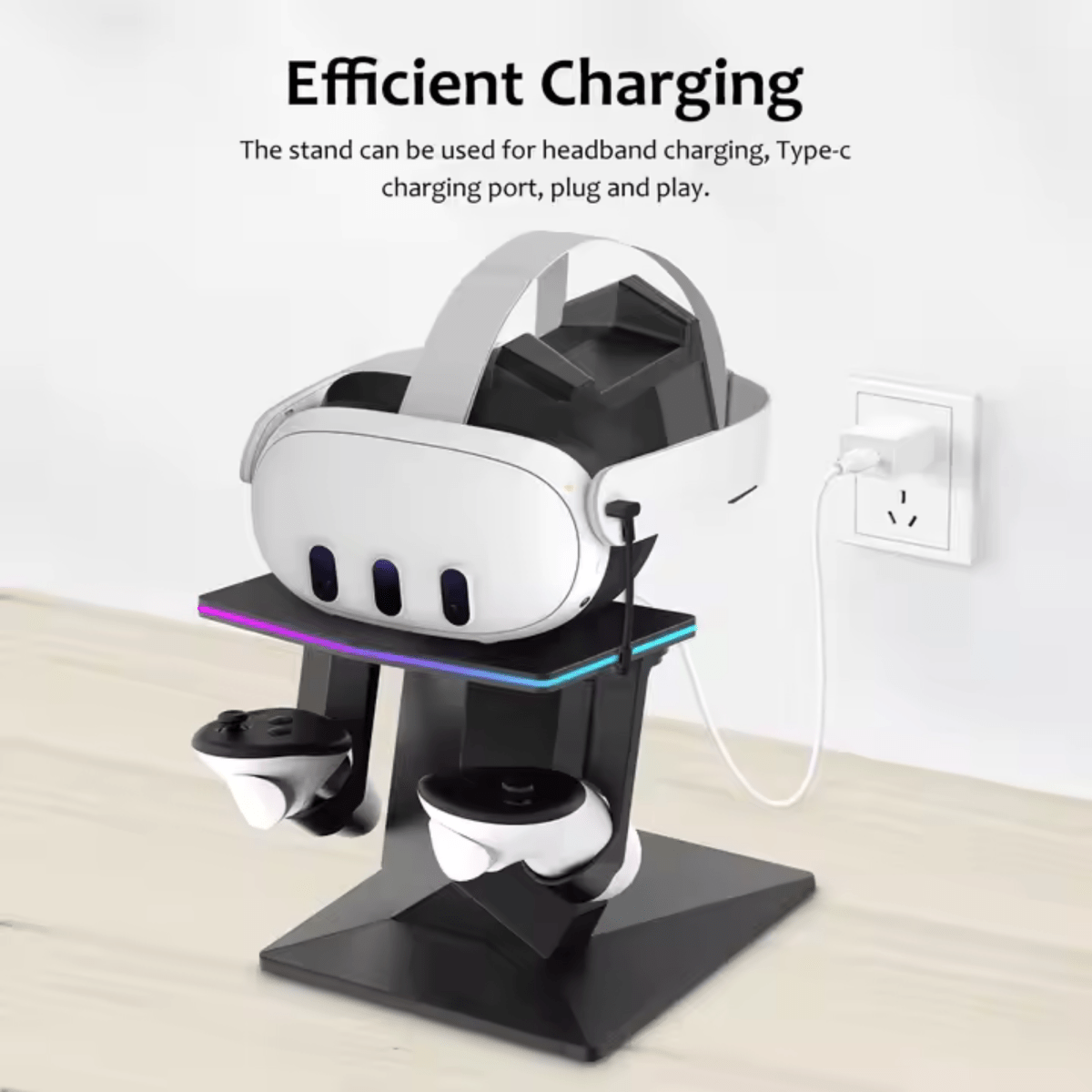 RGB charging stand for Meta Quest 3S/3/2 - Main Image